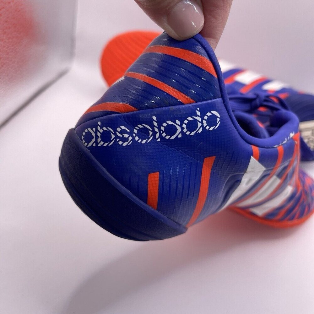 Adidas Predator Absolado Soccer Shoes Mens 9.5 Blue Red Indoor Cleat B35480 - Picture 6 of 9